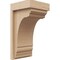 Ekena Millwork 5"W x 5"D x 10"H Wide Warren Rough Cedar Woodgrain TimberThane Corbel, Primed Tan CORUR05X05X10WARRCPR - alternate 1